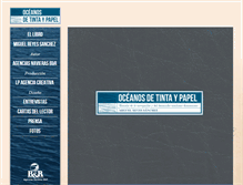 Tablet Screenshot of oceanosdetintaypapel.com
